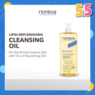 NOREVA Eczeane Lipid-Replenishing Cleansing Oil (For Dry & Itchy Eczema Skin) 1000ml