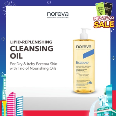 NOREVA Eczeane Lipid-Replenishing Cleansing Oil (For Dry & Itchy Eczema Skin) 1000ml