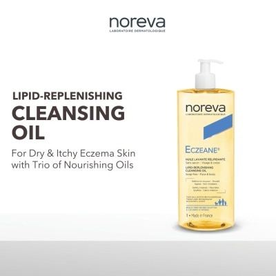 NOREVA Eczeane Lipid-Replenishing Cleansing Oil (For Dry & Itchy Eczema Skin) 1000ml
