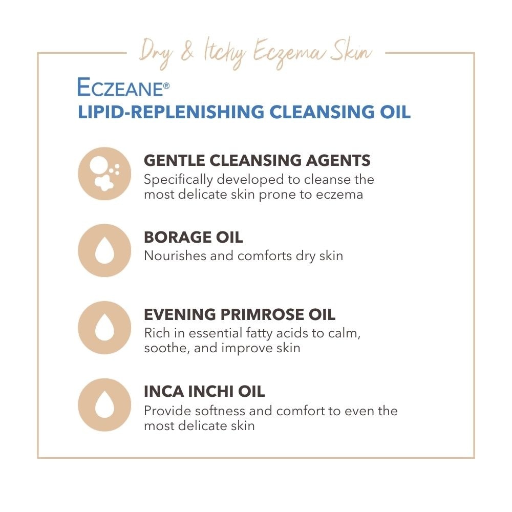 Eczeane Lipid-Replenishing Cleansing Oil (For Dry & Itchy Eczema Skin) 1000ml
