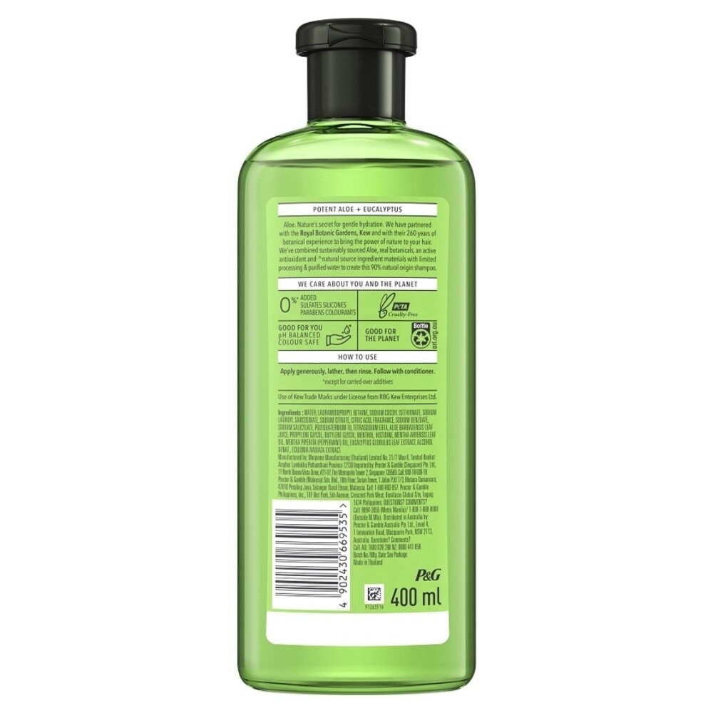 Bio:Renew Potent Aloe + Eucalyptus Shampoo (Balance Scalp, Protect Colored Hair) 400 ml