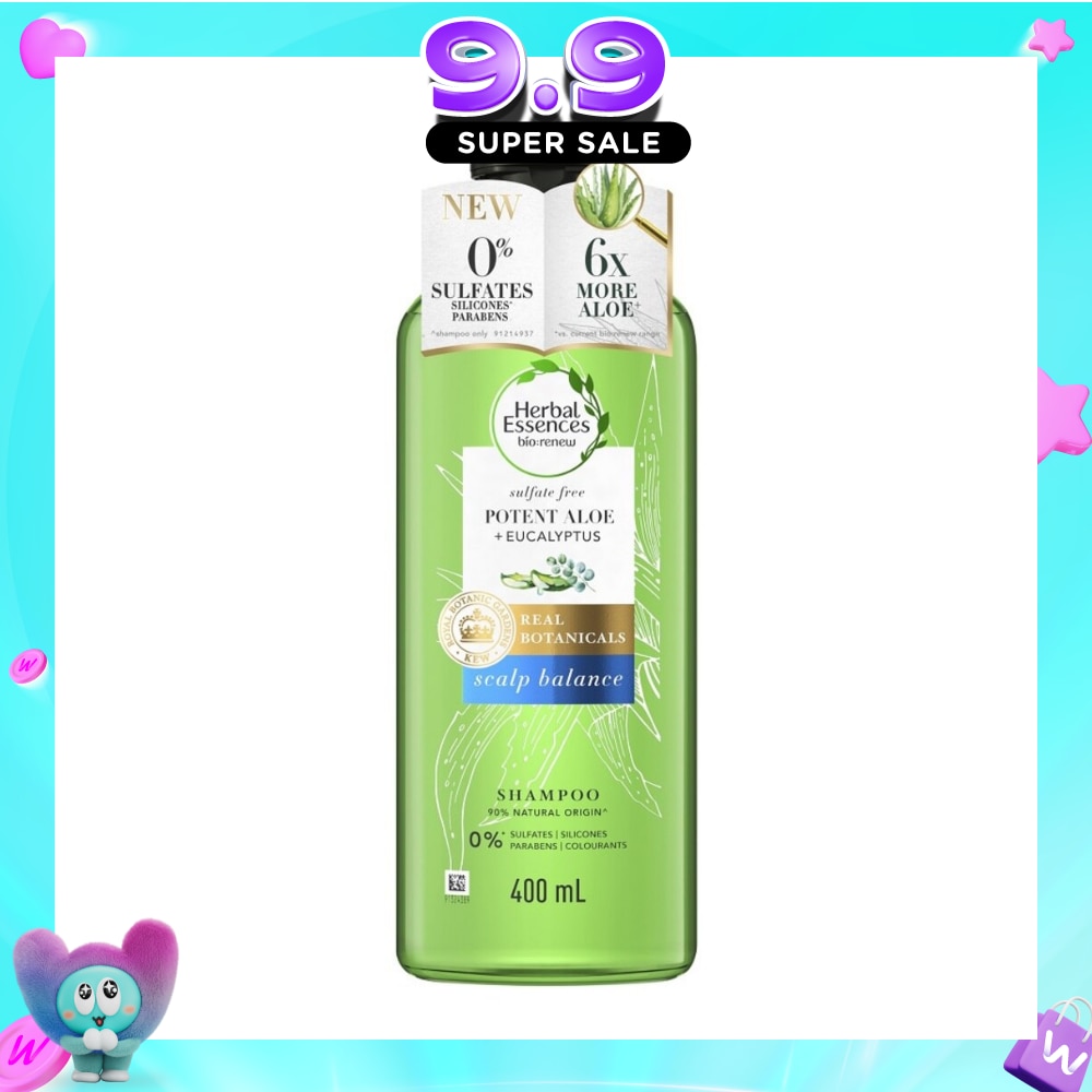 Bio:Renew Potent Aloe + Eucalyptus Shampoo (Balance Scalp, Protect Colored Hair) 400 ml image