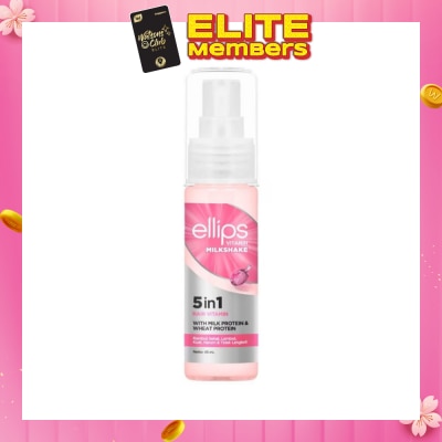 ELLIPS 5 In 1 Hair Vitamin Milkshake (For Damaged Hair To Help Hair Strong & Healthy) 45ml