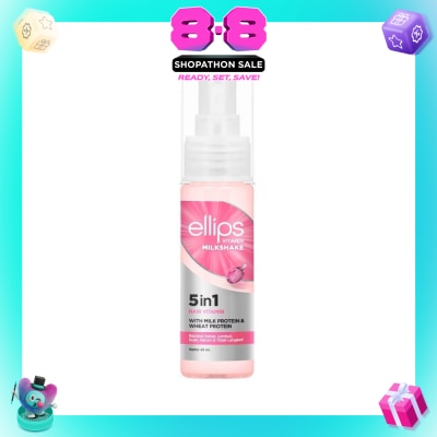 ELLIPS - 5 In 1 Hair Vitamin Milkshake (For Damaged Hair To Help Hair Strong & Healthy) 45ml