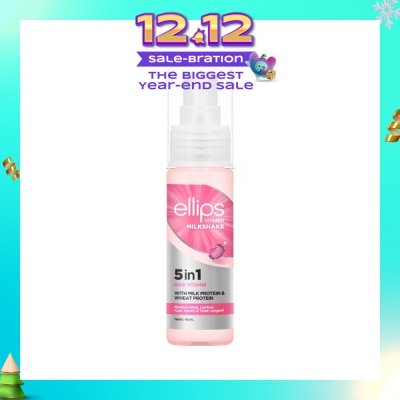 ELLIPS 5 In 1 Hair Vitamin Milkshake (For Damaged Hair To Help Hair Strong & Healthy) 45ml