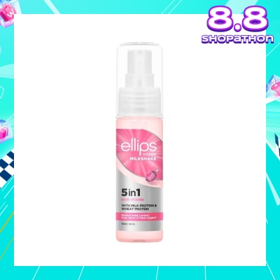 ELLIPS 5 In 1 Hair Vitamin Milkshake (For Damaged Hair To Help Hair Strong & Healthy) 45ml