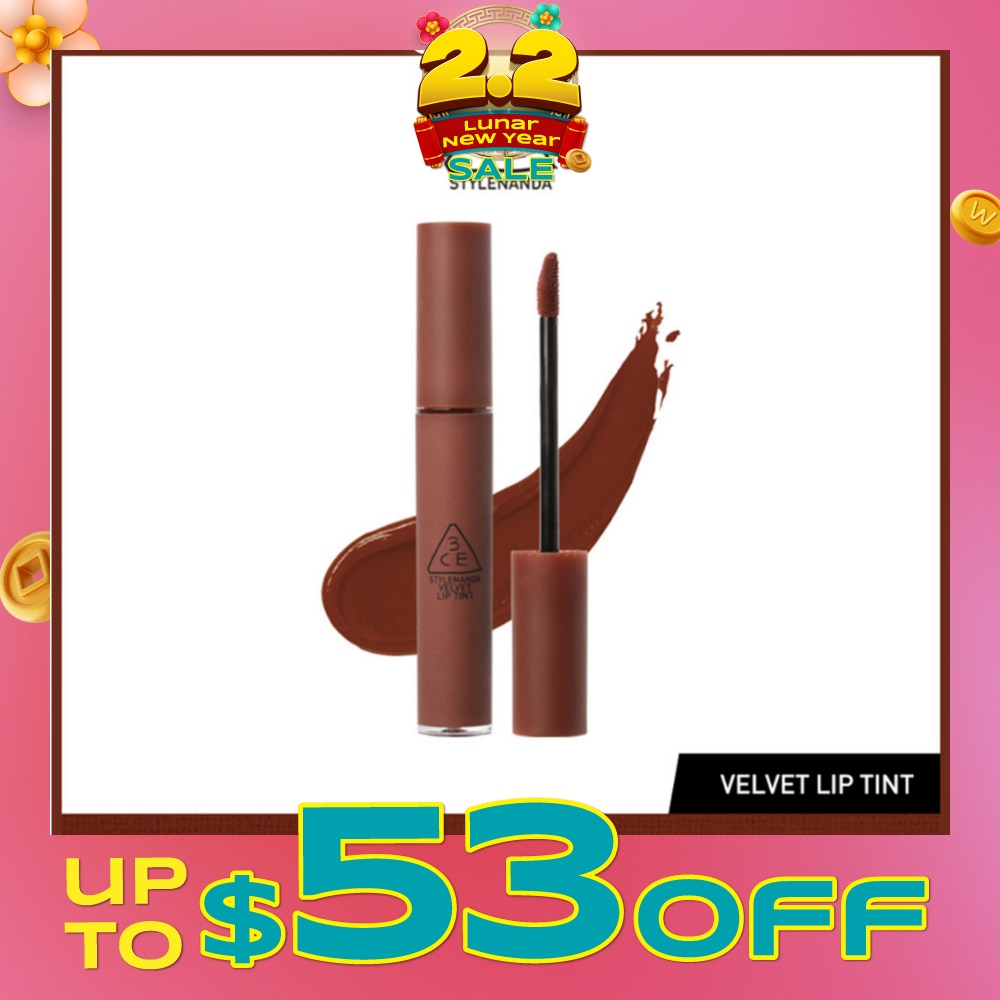 3CE Velvet Lip Tint #Bitter Hour (Soft & Velvety Matte Lips) 28g