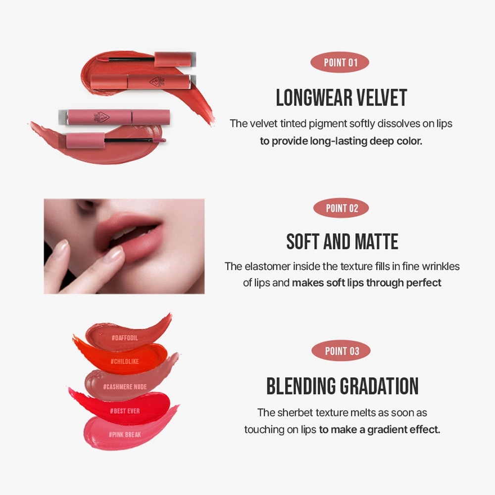 Velvet Lip Tint #New Nude (Soft & Velvety Matte Lips) 28g