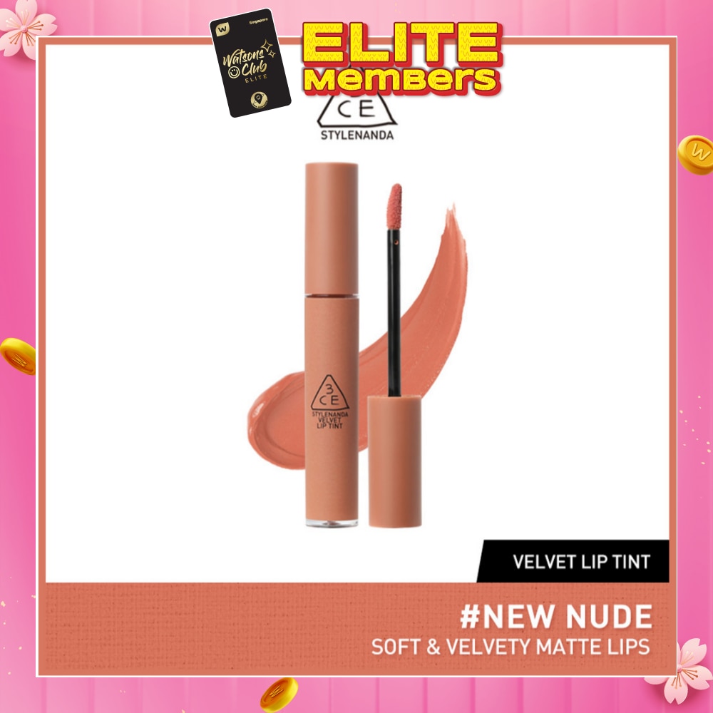 3CE Velvet Lip Tint #New Nude 28g (Expiry: May`2026)