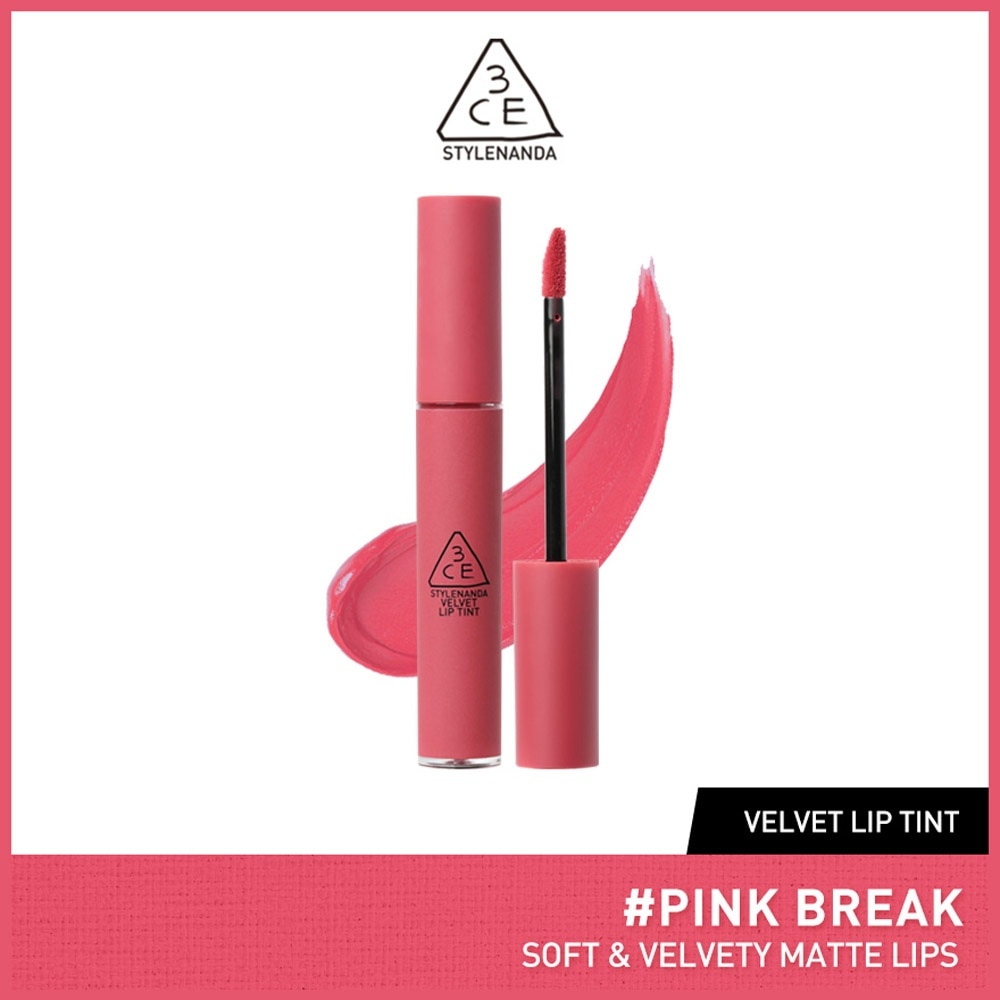Velvet Lip Tint #Pink Break (Soft & Velvety Matte Lips) 28g