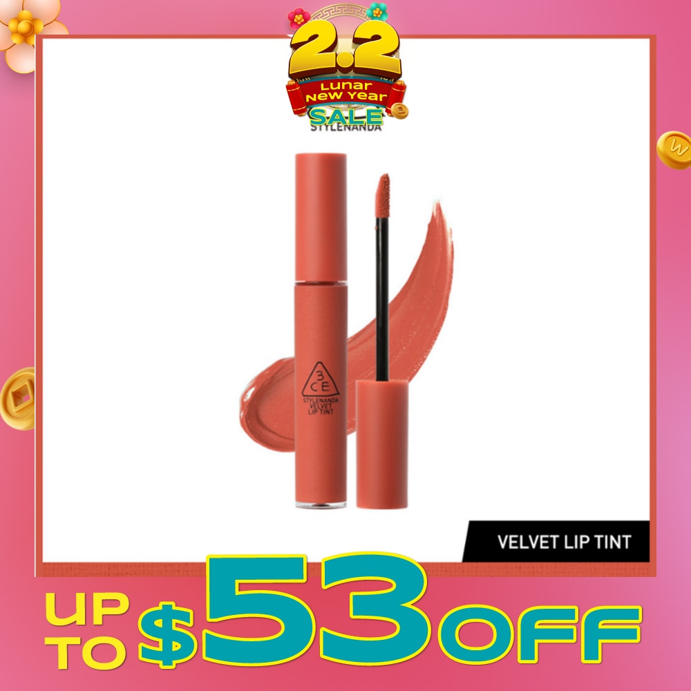 3CE Velvet Lip Tint #Think Again (Soft & Velvety Matte Lips) 28g (Expiry: Sep`2026)