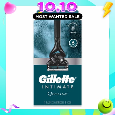 GILLETTE Intimate Gentle & Easy Hair Razor Packset (1 Razor & 2 Cartridges & 1 Hook) 1s image