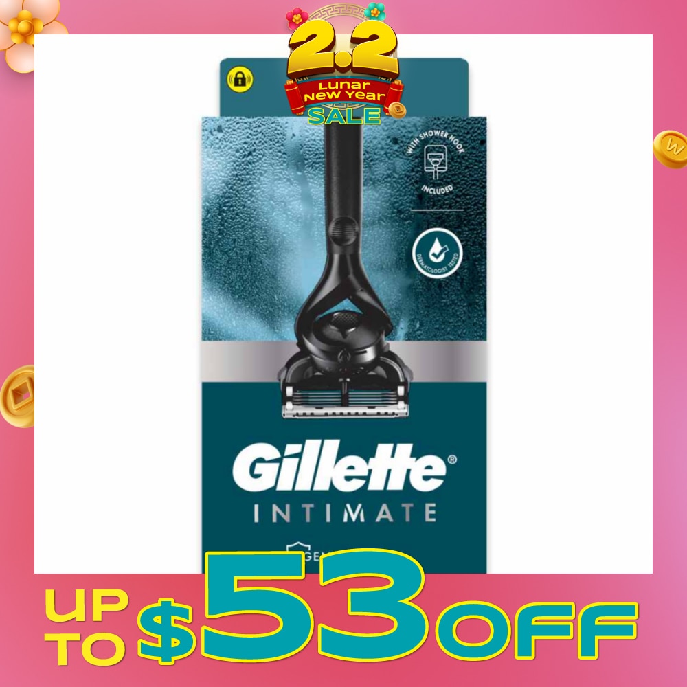 Intimate Gentle & Easy Hair Razor Packset (1 Razor & 2 Cartridges & 1 Hook) 1s