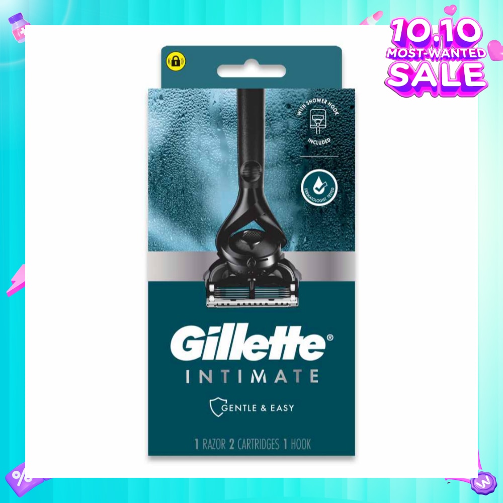 Intimate Gentle & Easy Hair Razor Packset (1 Razor & 2 Cartridges & 1 Hook) 1s