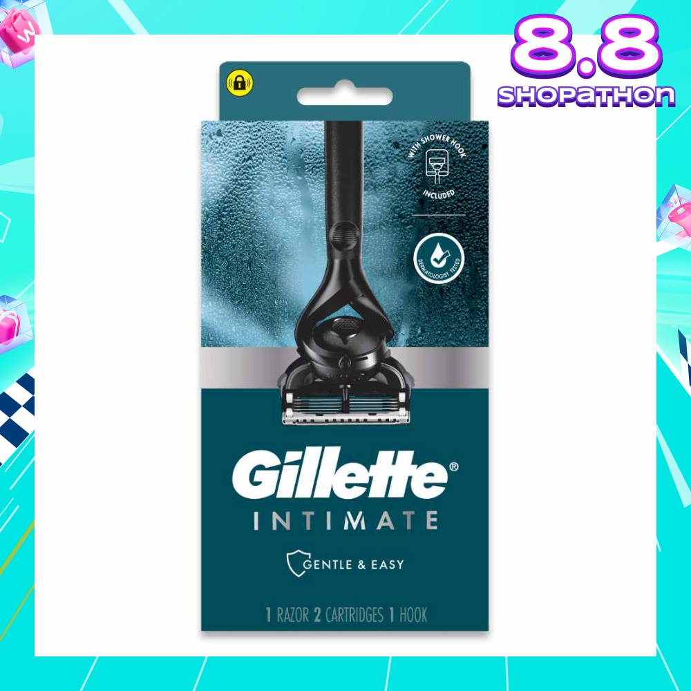 Intimate Gentle & Easy Hair Razor Packset (1 Razor & 2 Cartridges & 1 Hook) 1s