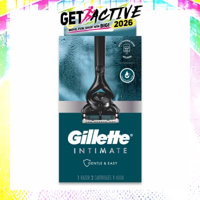 GILLETTE - Intimate Gentle & Easy Hair Razor Packset (1 Razor & 2 Cartridges & 1 Hook) 1s image