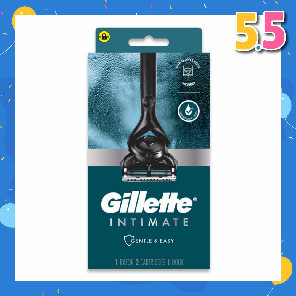 Intimate Gentle & Easy Hair Razor Packset (1 Razor & 2 Cartridges & 1 Hook) 1s