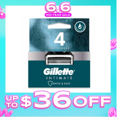 GILLETTE - Intimate Gentle & Easy Hair Razor Blade Refill Packset 4s