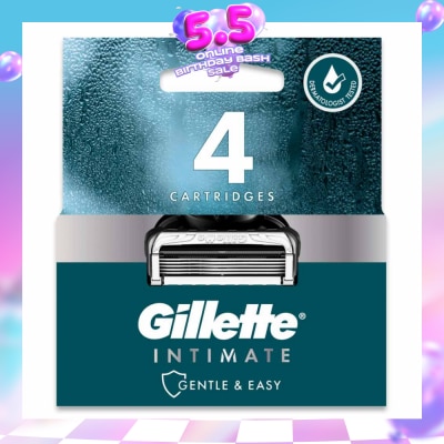 GILLETTE - Intimate Gentle & Easy Hair Razor Blade Refill Packset 4s