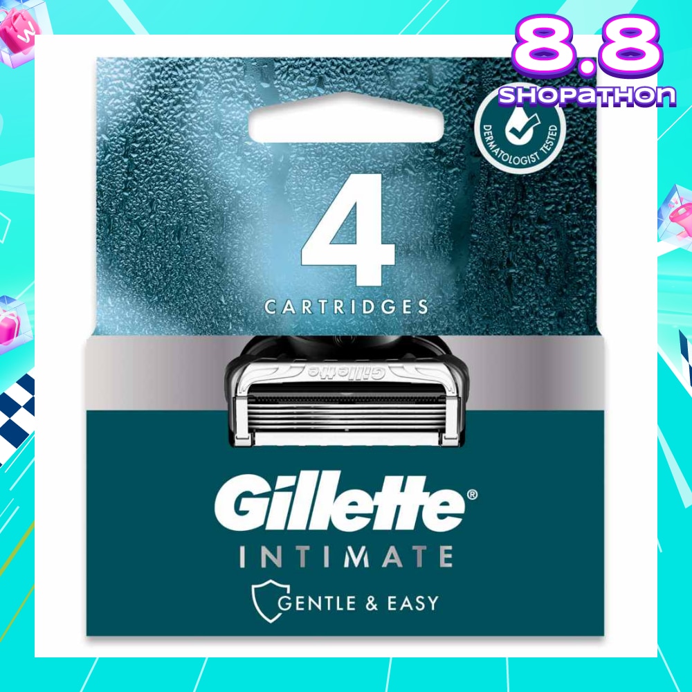 Intimate Gentle & Easy Hair Razor Blade Refill Packset 4s