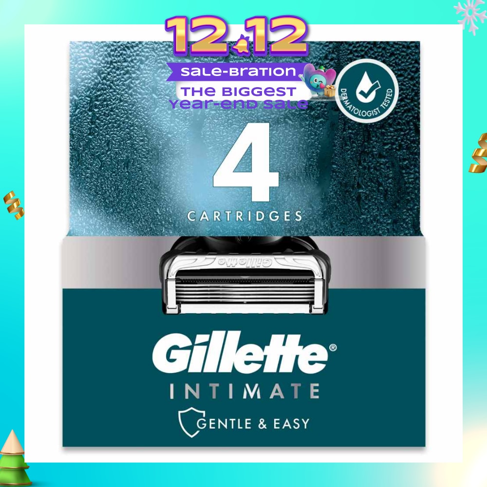 Intimate Gentle & Easy Hair Razor Blade Refill Packset 4s