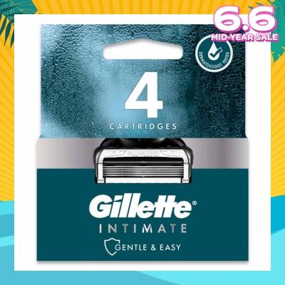 GILLETTE Intimate Gentle & Easy Hair Razor Blade Refill Packset 4s