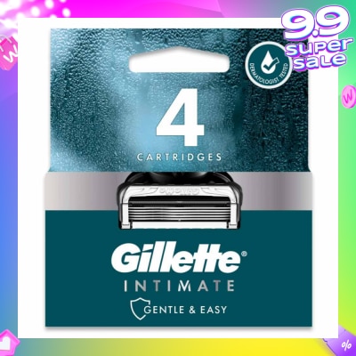 GILLETTE Intimate Gentle & Easy Hair Razor Blade Refill Packset 4s