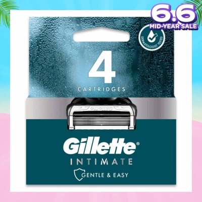 GILLETTE Intimate Gentle & Easy Hair Razor Blade Refill Packset 4s