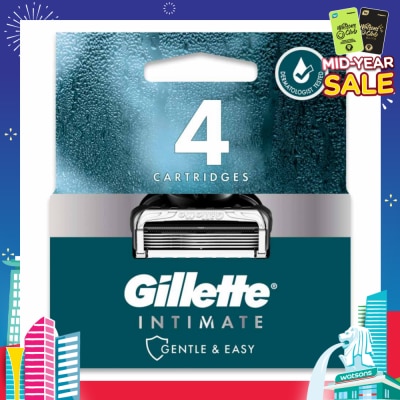 GILLETTE Intimate Gentle & Easy Hair Razor Blade Refill Packset 4s