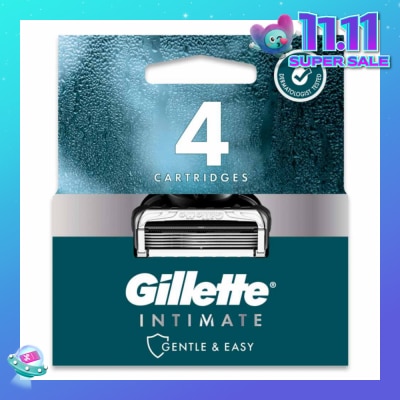 GILLETTE Intimate Gentle & Easy Hair Razor Blade Refill Packset 4s