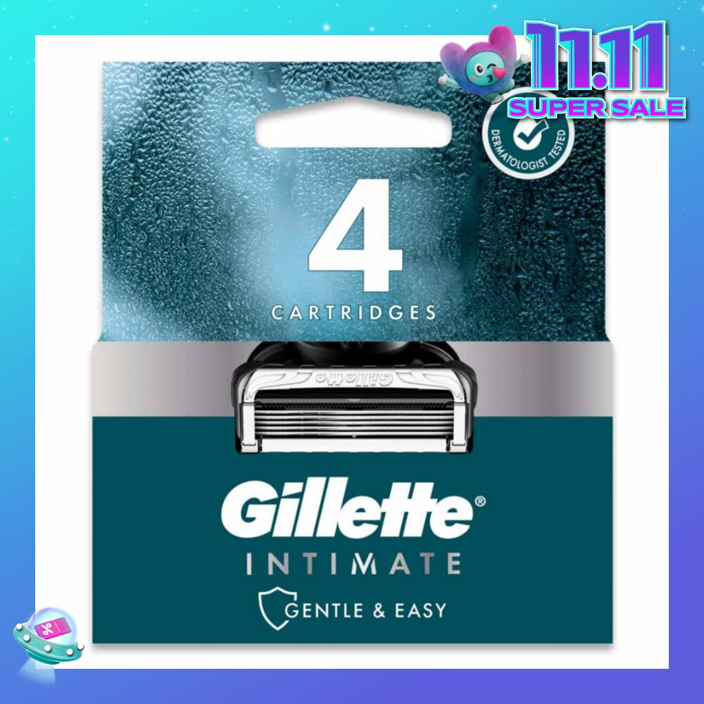Intimate Gentle & Easy Hair Razor Blade Refill Packset 4s