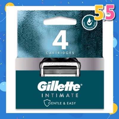 GILLETTE Intimate Gentle & Easy Hair Razor Blade Refill Packset 4s
