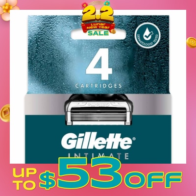 GILLETTE Intimate Gentle & Easy Hair Razor Blade Refill Packset 4s