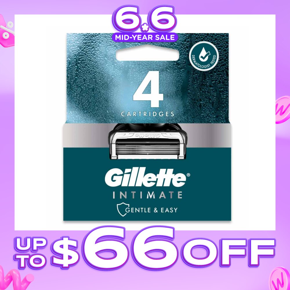 Intimate Gentle & Easy Hair Razor Blade Refill Packset 4s