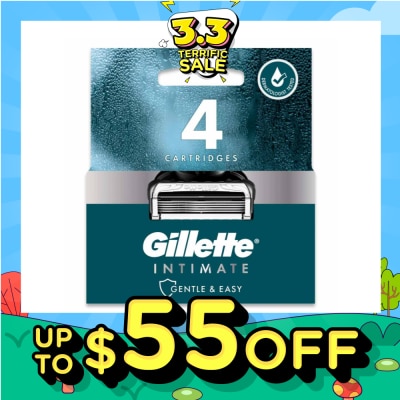 GILLETTE Intimate Gentle & Easy Hair Razor Blade Refill Packset 4s