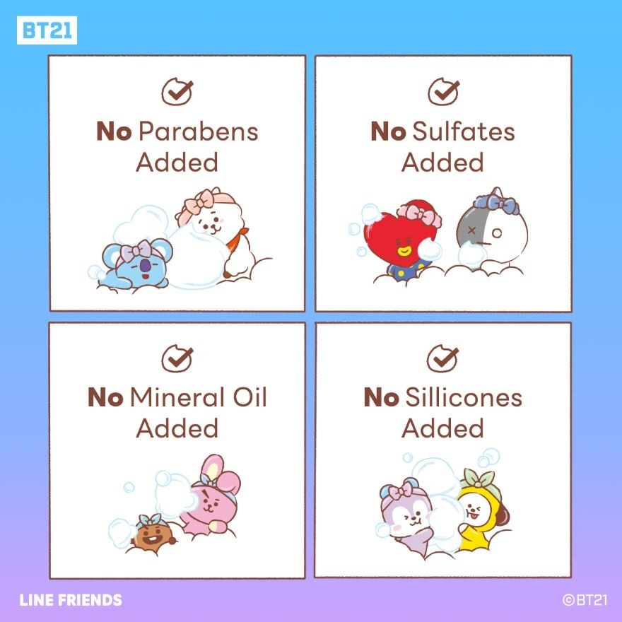 Perfect Whip Beauty Foam Facial Cleanser BT21 Special Edition Pack Set (For All Skin Types, To Clear & Moist Skin) 120g x 3s