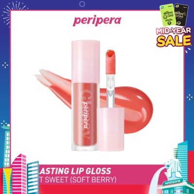 PERIPERA Ink Glasting Lip Gloss 15 Soft Sweet (Soft Berry) 1s