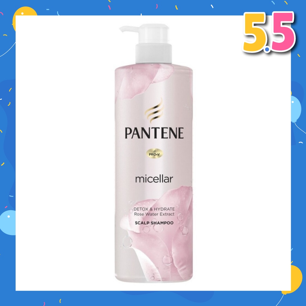 Micellar Detox and Hydrate With Rose Water Extract Scalp Shampoo (Protect Hair from Dryness and Dullness) 530ml
