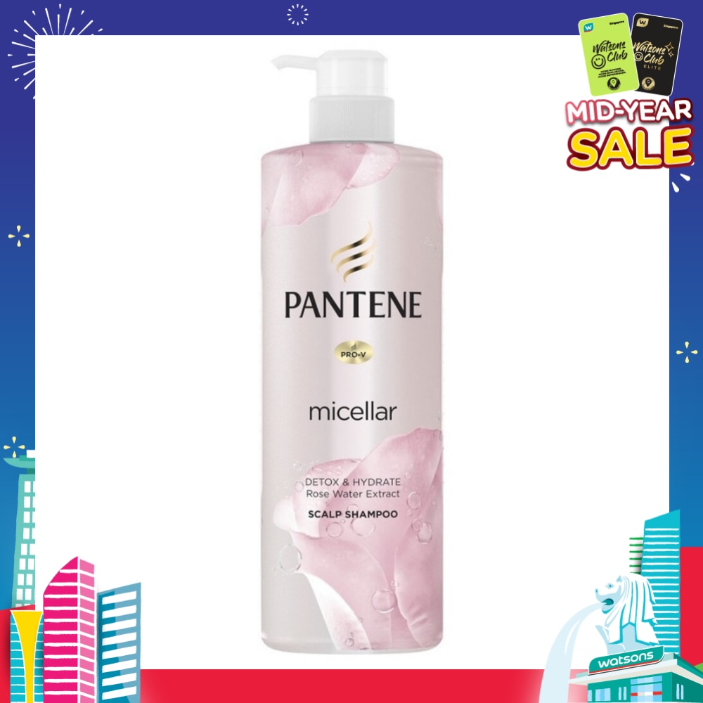 Micellar Detox and Hydrate With Rose Water Extract Scalp Shampoo (Protect Hair from Dryness and Dullness) 530ml