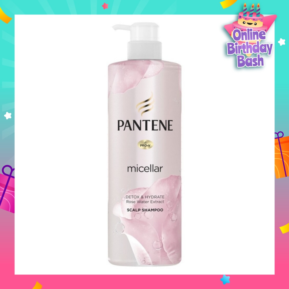 Micellar Detox and Hydrate With Rose Water Extract Scalp Shampoo (Protect Hair from Dryness and Dullness) 530ml