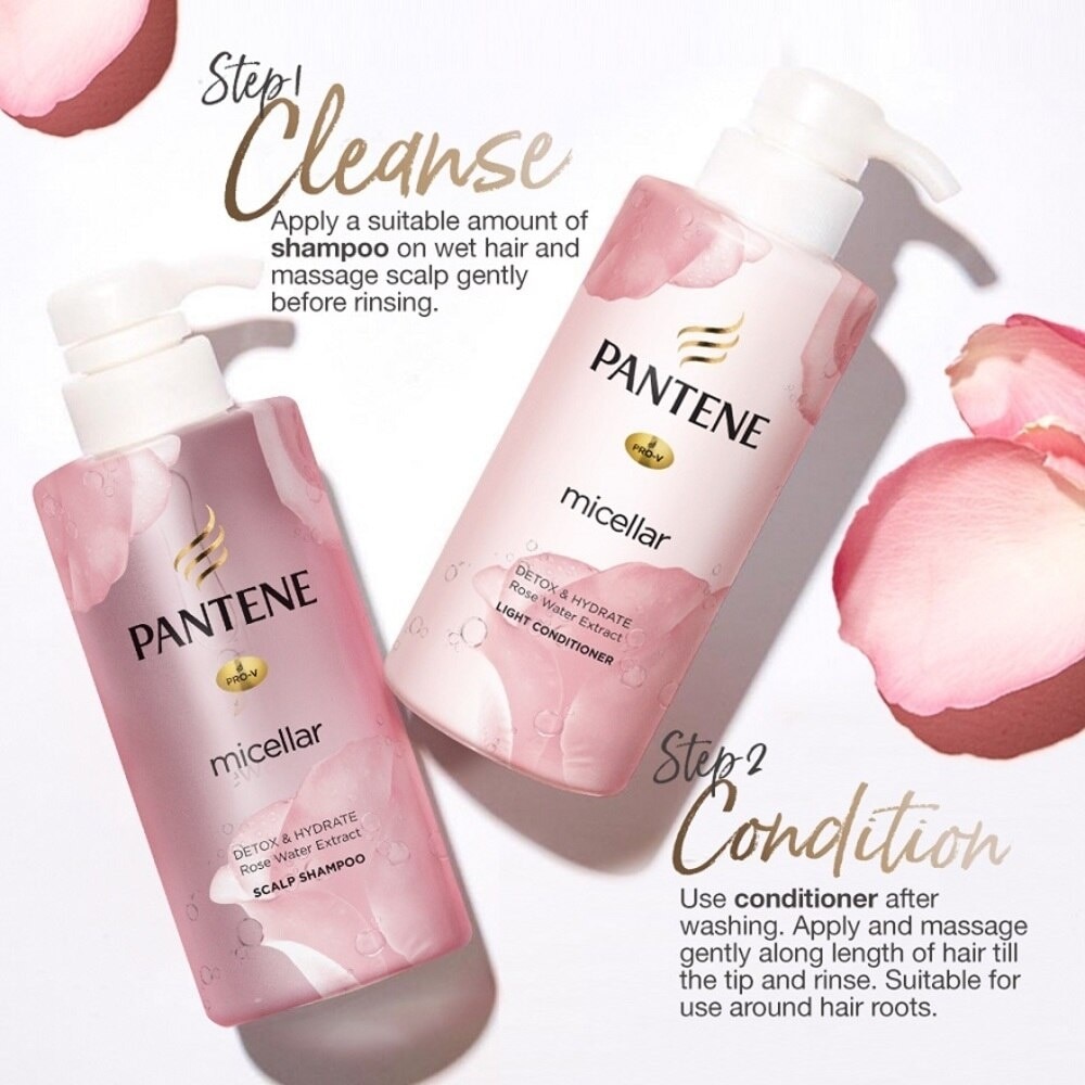 Micellar Detox and Hydrate with Rose Water Extract Light Conditioner (Protect Hair from Dryness and Dullness) 530ml