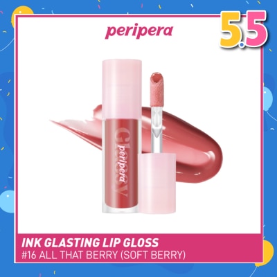 PERIPERA Ink Glasting Lip Gloss 16 All That Berry (Soft Berry) 1s