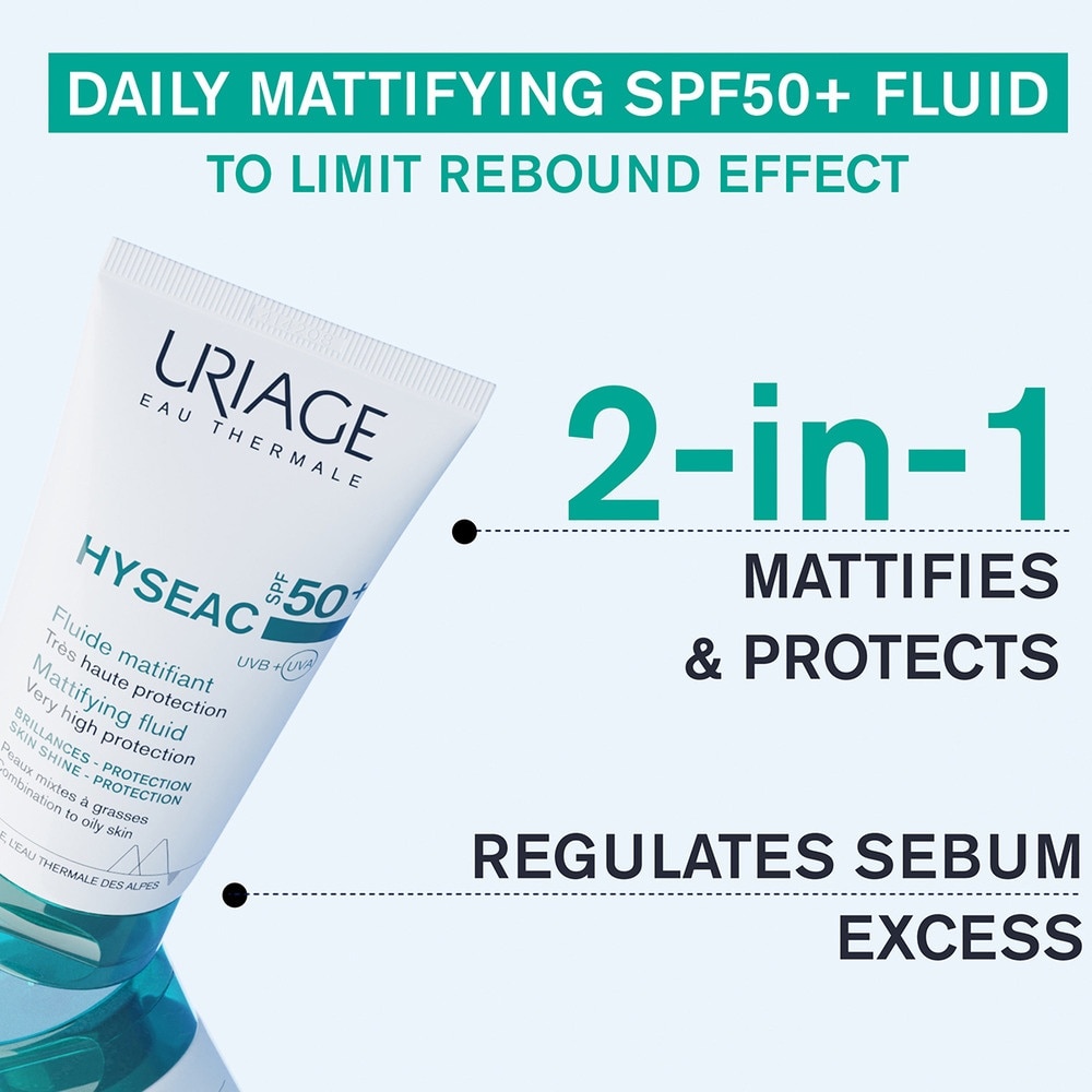 Hyseac Mattifying Fluid SPF50+ (For Combination To Oily Skin) 50ml