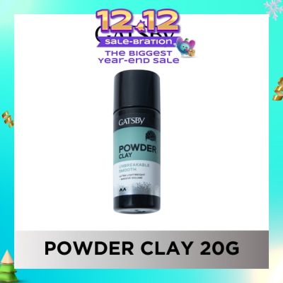 GATSBY Powder Clay Unbreakable Smooth (Non-Sticky & Super Lightweight Formula) 20g