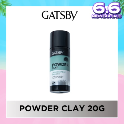 GATSBY Powder Clay Unbreakable Smooth (Non-Sticky & Super Lightweight Formula) 20g