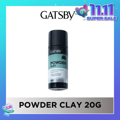 GATSBY Powder Clay Unbreakable Smooth (Non-Sticky & Super Lightweight Formula) 20g