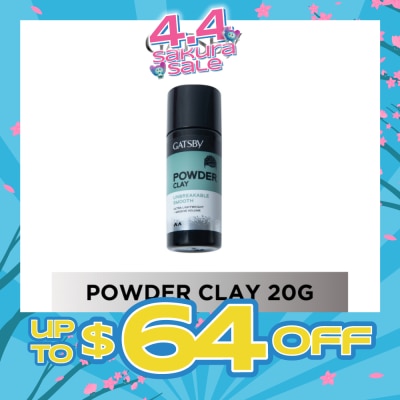 GATSBY - Powder Clay Unbreakable Smooth (Non-Sticky & Super Lightweight Formula) 20g