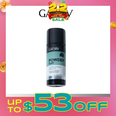 GATSBY Powder Clay Unbreakable Smooth (Non-Sticky & Super Lightweight Formula) 20g