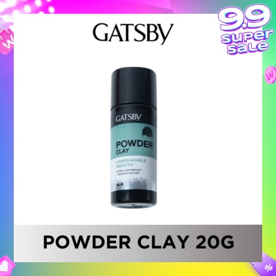 GATSBY Powder Clay Unbreakable Smooth (Non-Sticky & Super Lightweight Formula) 20g