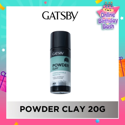 GATSBY Powder Clay Unbreakable Smooth (Non-Sticky & Super Lightweight Formula) 20g